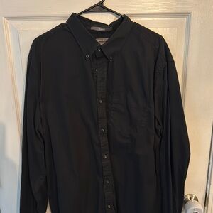 Men's XL Eddie Bauer Black Button-Up Shirt